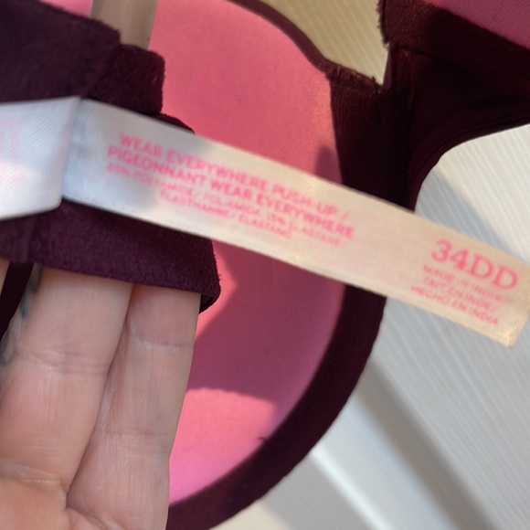 Victoria Secret Bra 34DD Maroon - Picture 4 of 4